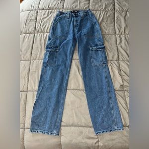 Wide Leg Cargo Jeans